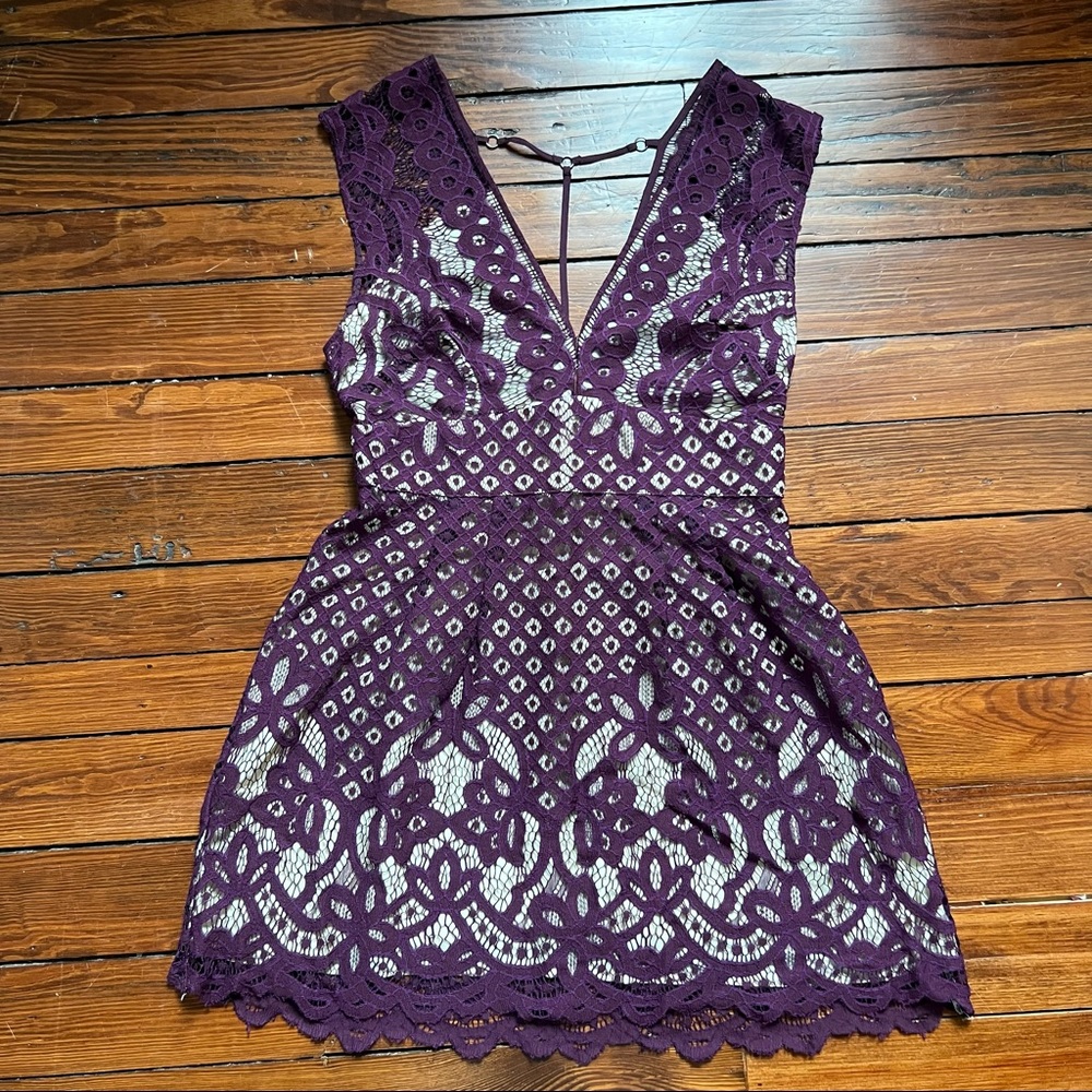 Free people lace mini dress